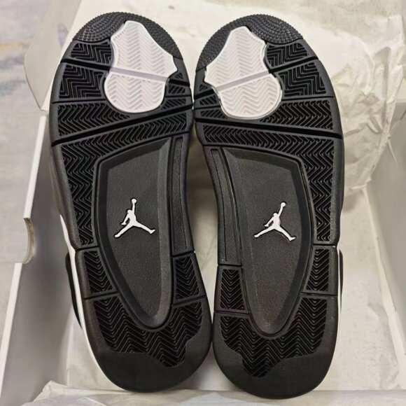 Men's Air Jordan 4 Retro "Black & White" - New With Box - Picture 7 of 7